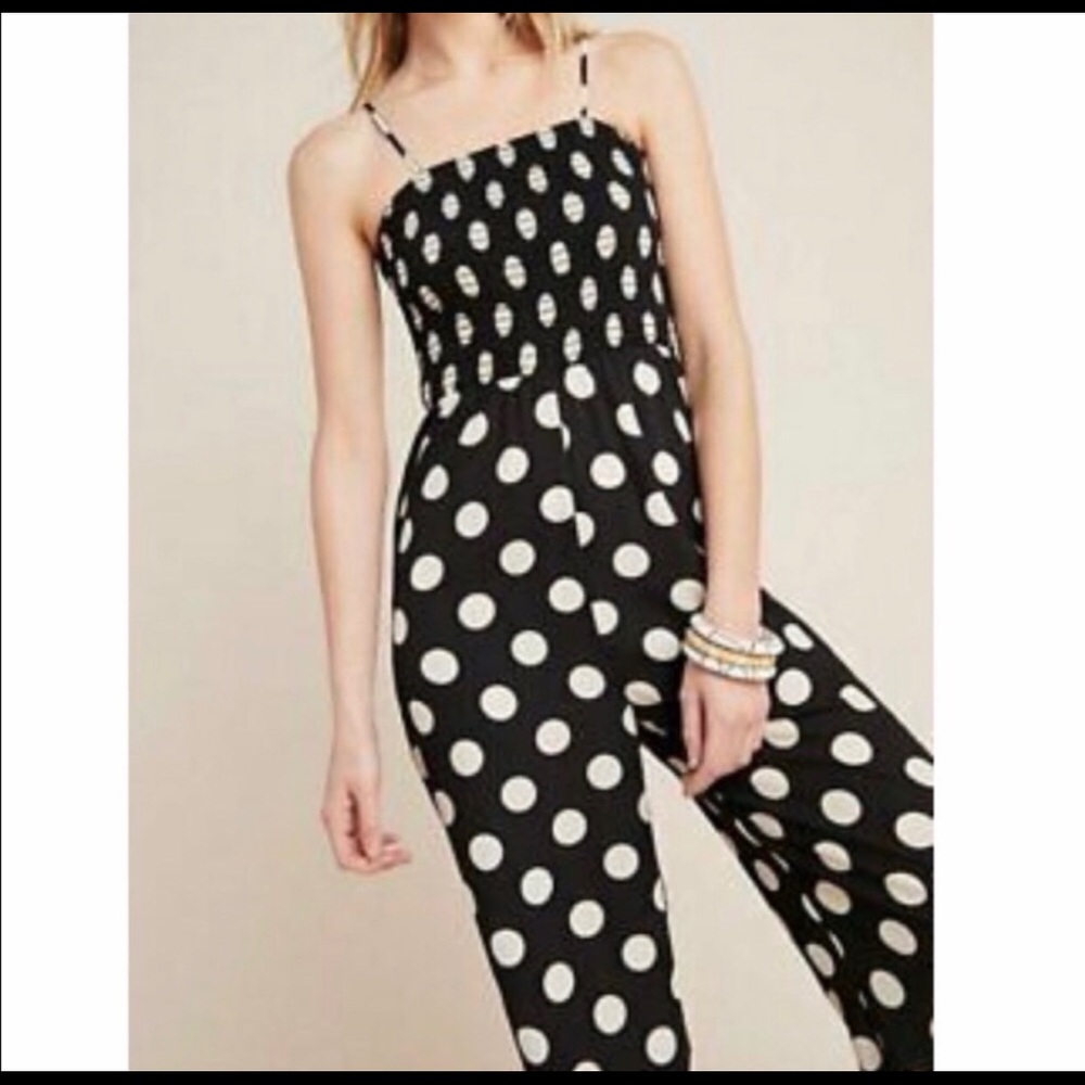 Anthropologie Polk a dot jumpsuit - Picture 2 of 5